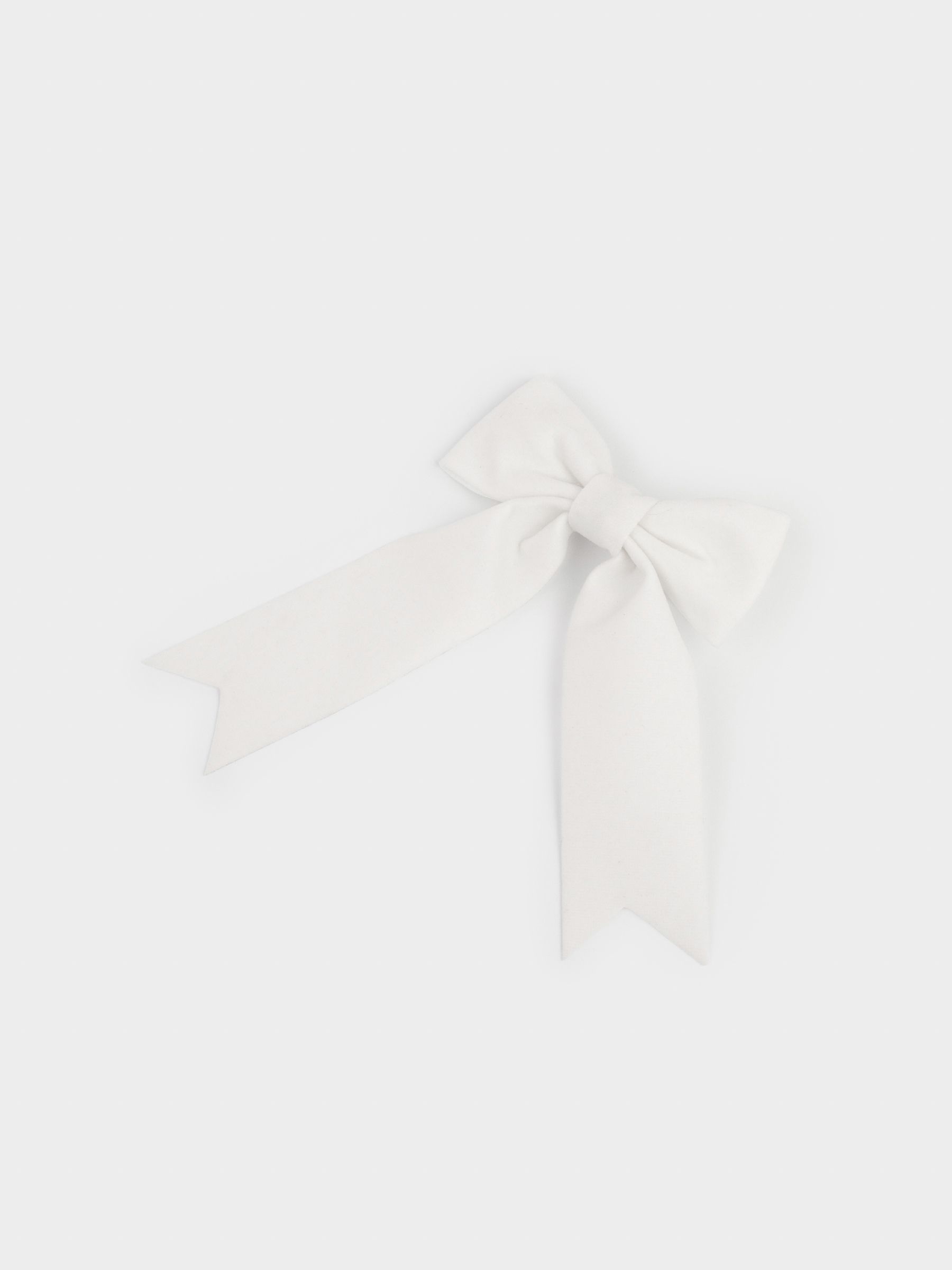 Сәндік әшекей, 15 см, қыстырғышта, полиэстер, түсті, Бантик, Bow velvet, image-1