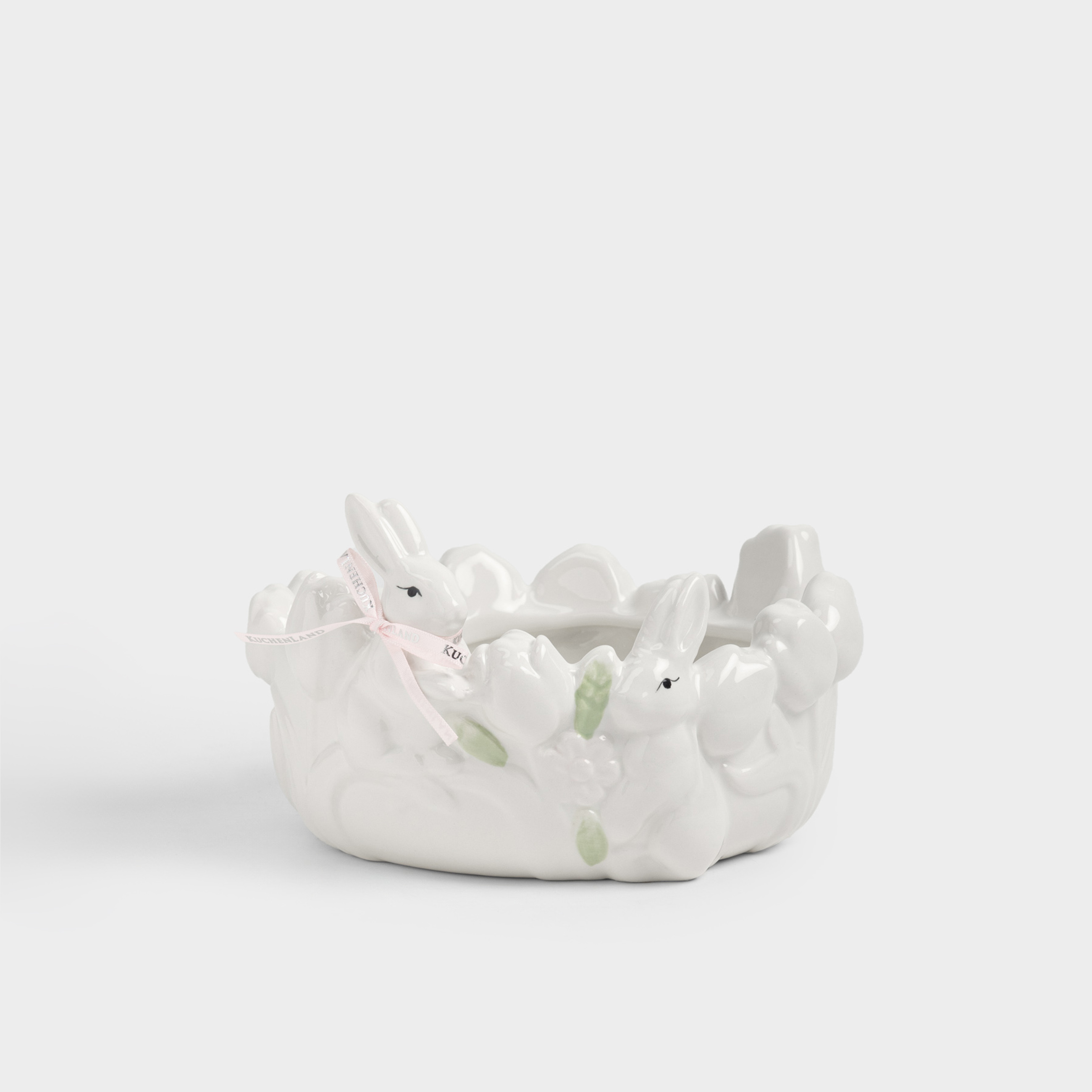 Конфетница, 19х11 см, Кролики в цветах, Rabbit bloome
