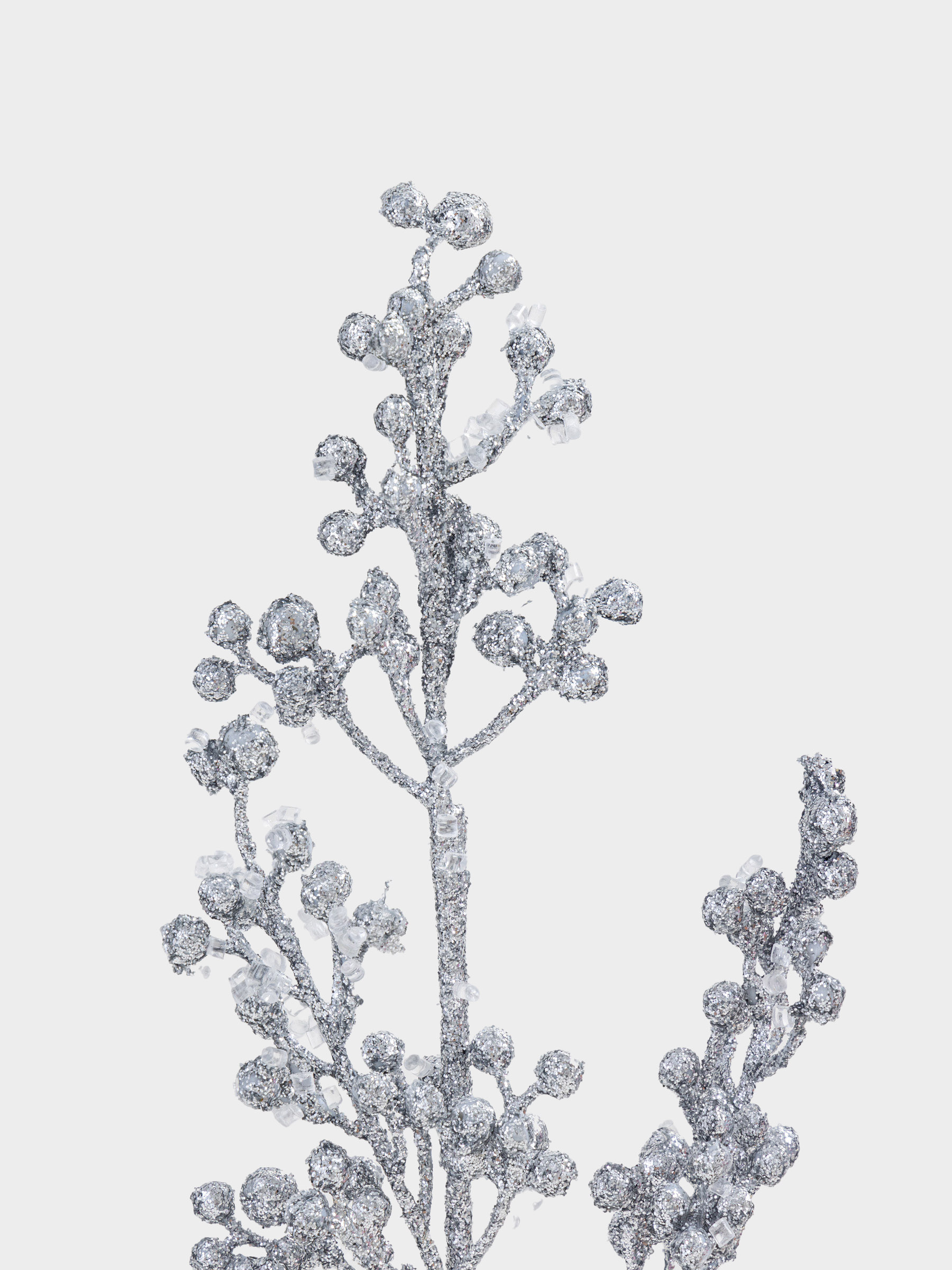 Сәндік бұтақ, 70 см, пластик/қағаз, Күміс моншақтар, Sparkle balls, image-3