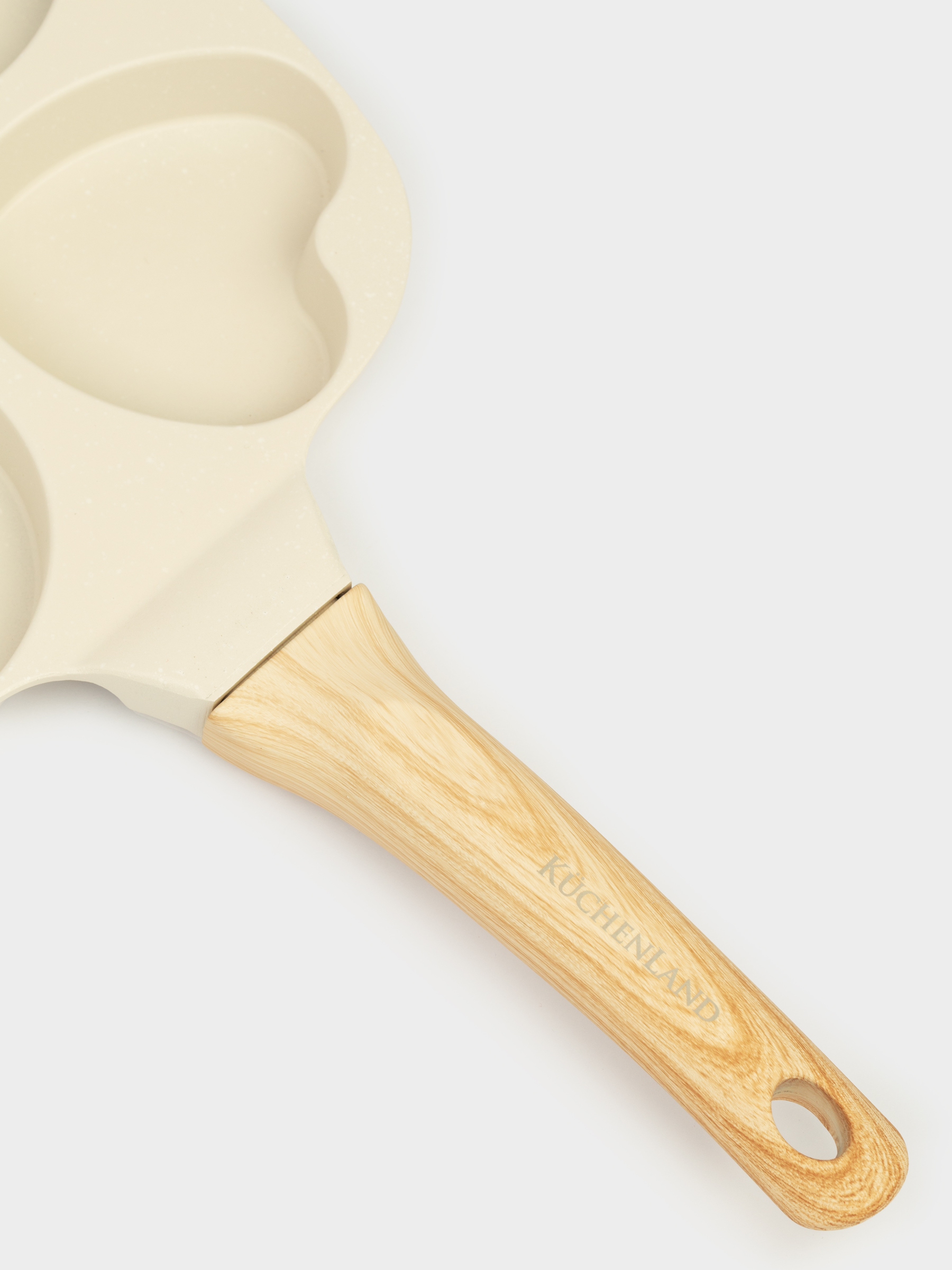 Жұмыртқа мен құймаққа арналған таба, 19 см, 4 бөлім, жабыны бар, алюминий, сарғылт-қоңыр, Пішіндер, Sentimentality, image-3