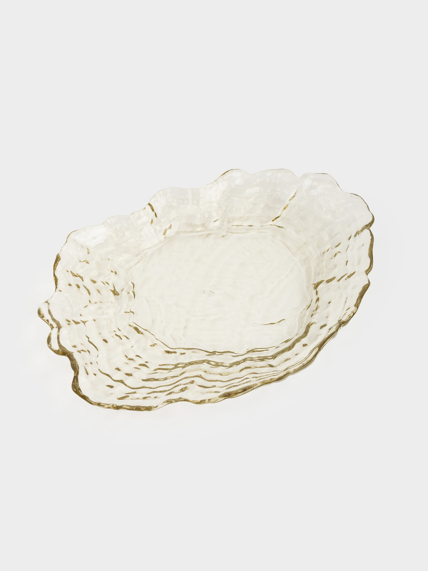 Блюдо, 30х22 см, стекло, песочное, Устрица, Shellfish color, image-3