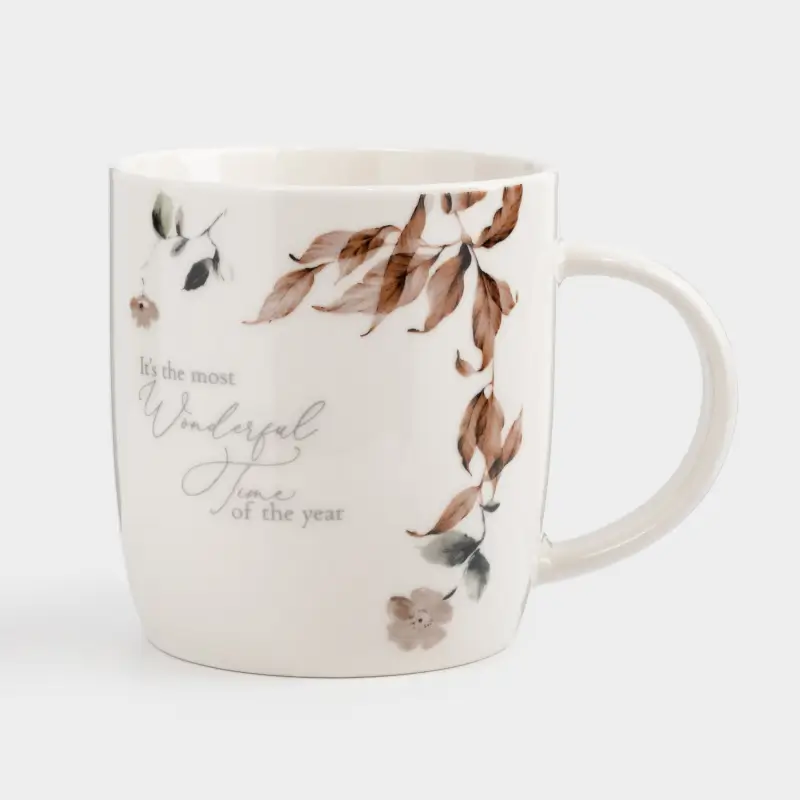 Кружка, 360 мл, фарфор N, Осенние цветы, Refined floral