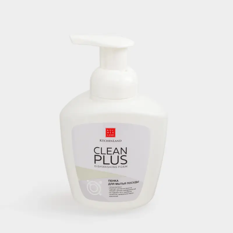 Пенка для мытья посуды, 400 мл, Персик, Clean plus ,image-0