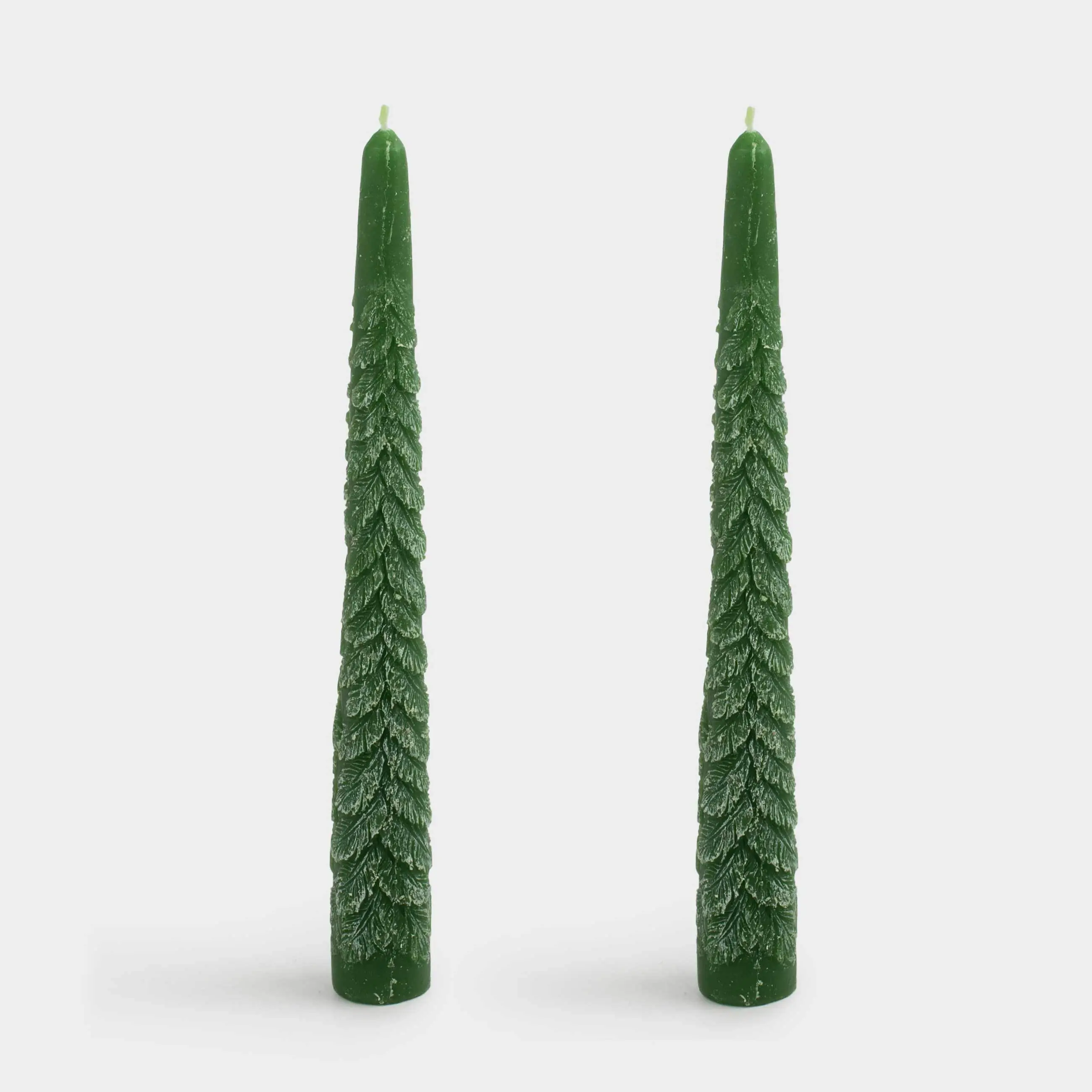 Шам, 25 см, 2 дана, жіңішке, жасыл, Шырша, Fir candle
