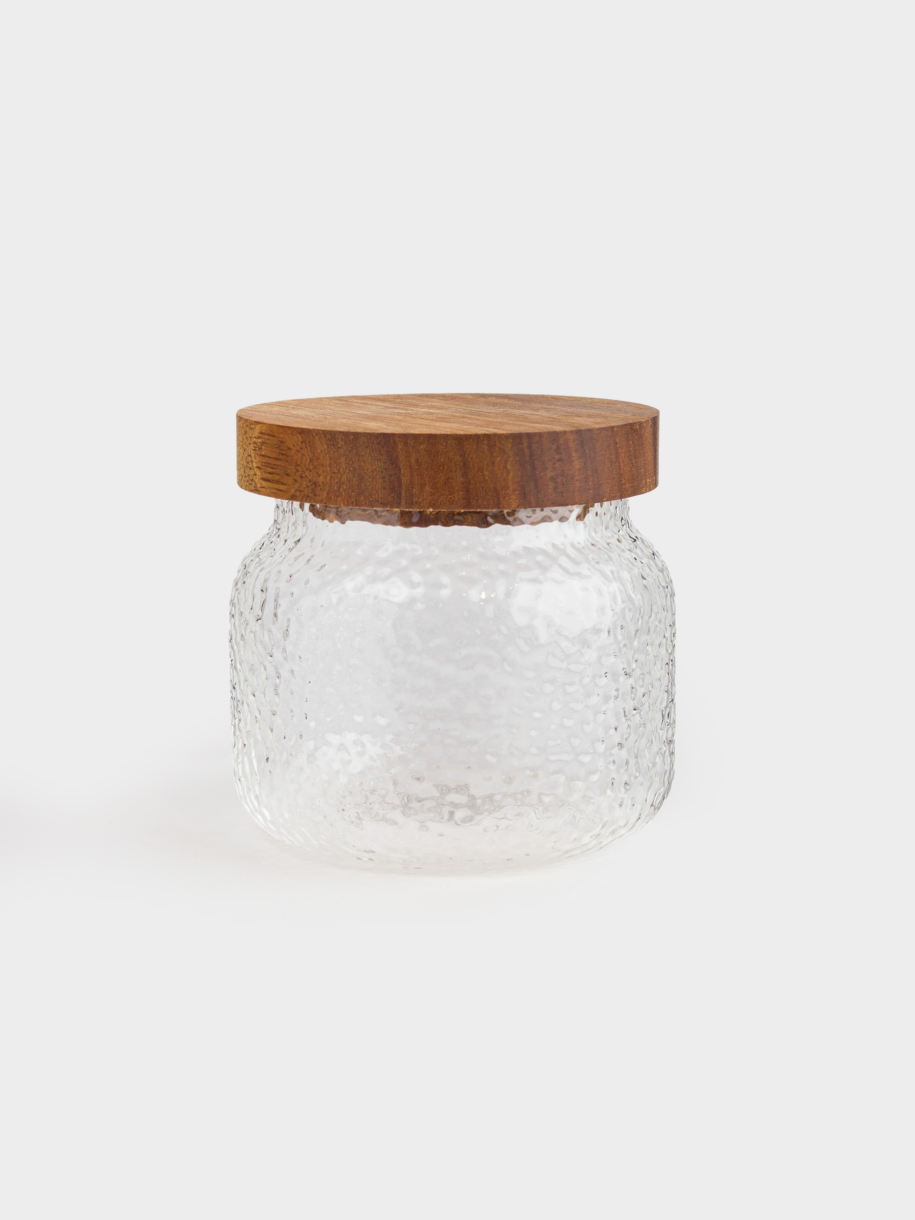 Банка для сыпучих продуктов, 300 мл, стекло/дерево, Ripply wood, image-0