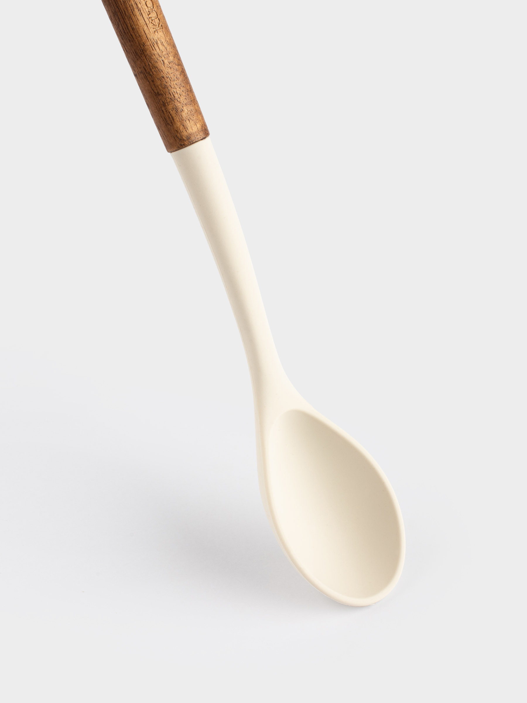 Ложка сервировочная, 32 см, силикон/дерево, бежевая, Lemsen, image-4