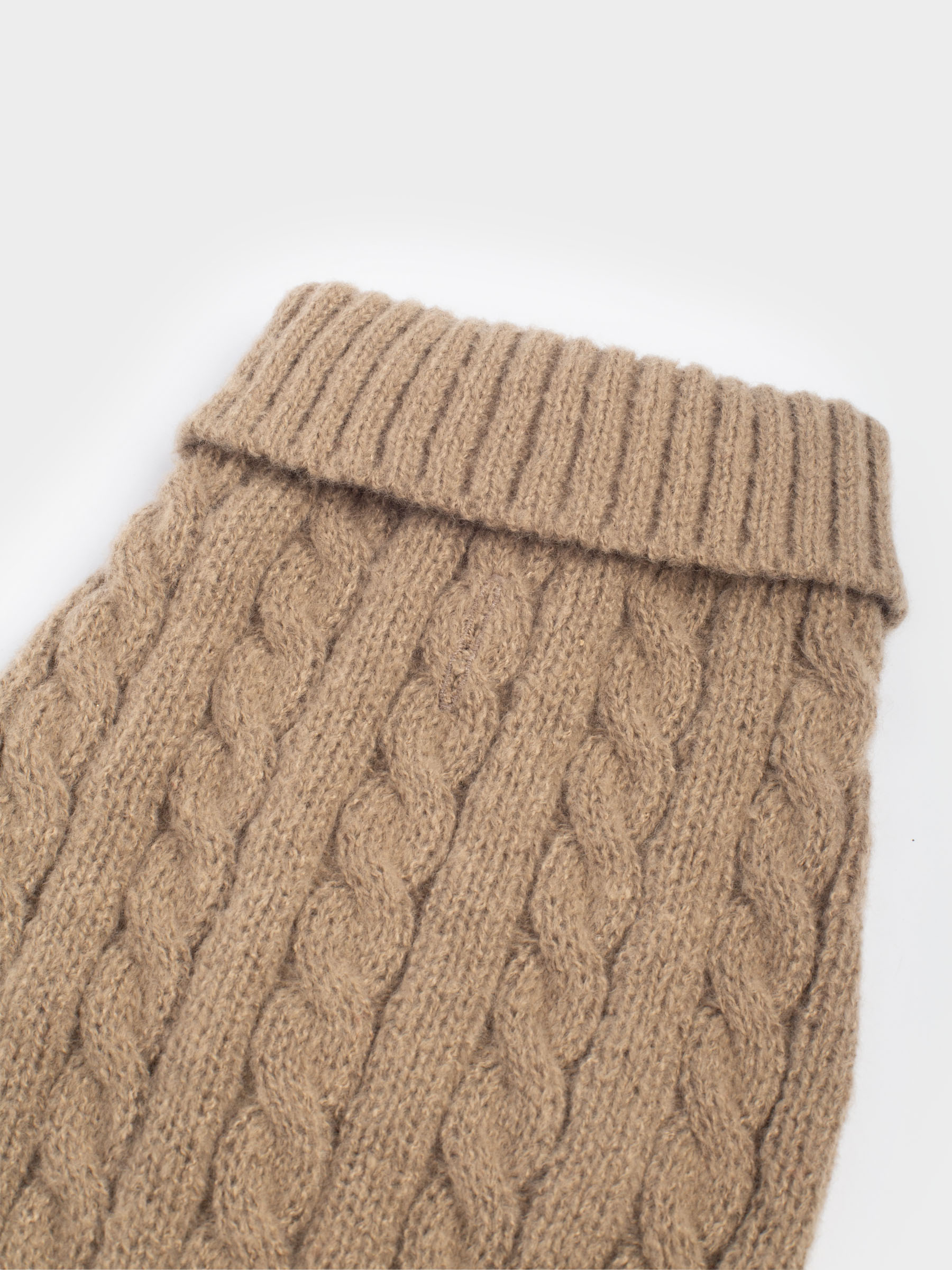 Жануарлар свитері, 38 см, өлшемі М, полиэстер, қоңыр, Өрімдер, Fashion pet, image-3