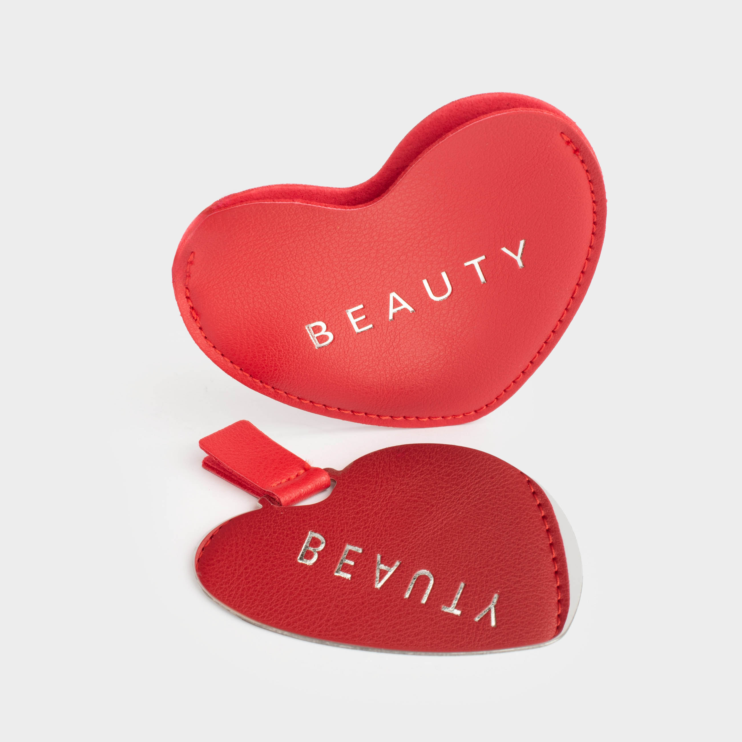 Брелок, 9 см, полиуретан/металл, красный, Сердце, Keychain heart, image-3