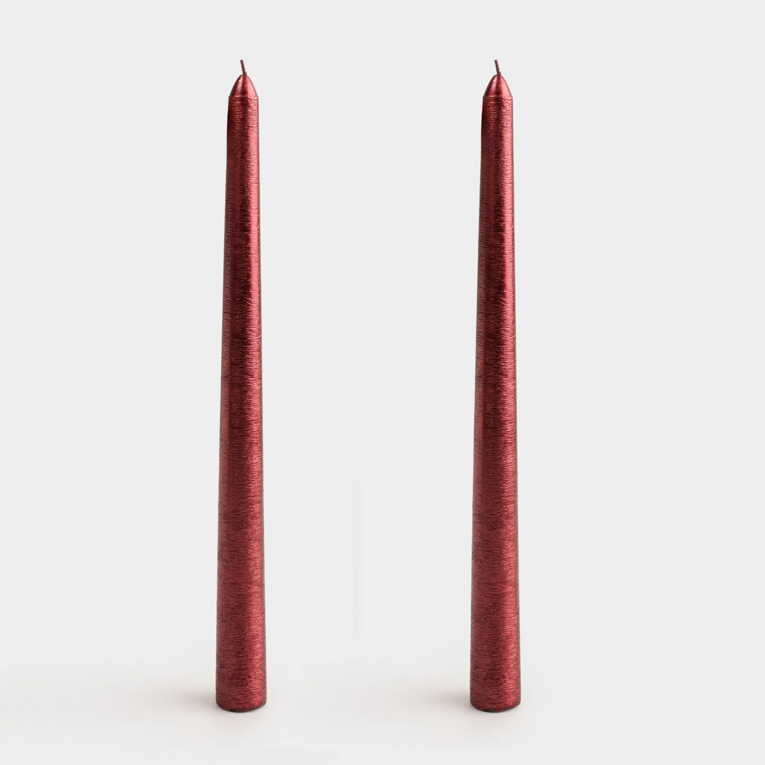 Шам, 25 см, 2 дана, жіңішке, қызыл, Galore candle