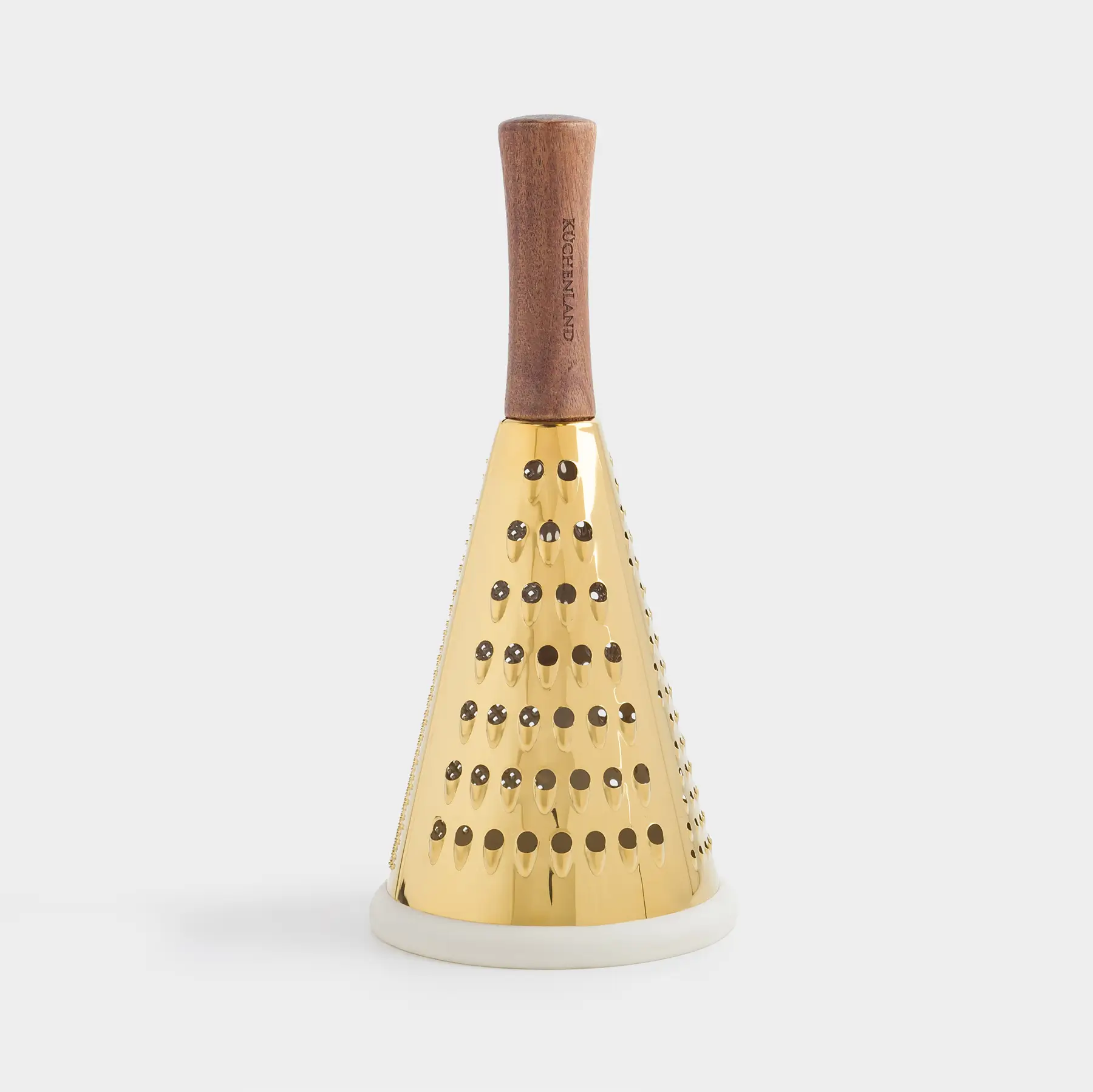 Үккіш, 25 см, болат/ағаш, дөңгелек, алтын, Classic gold