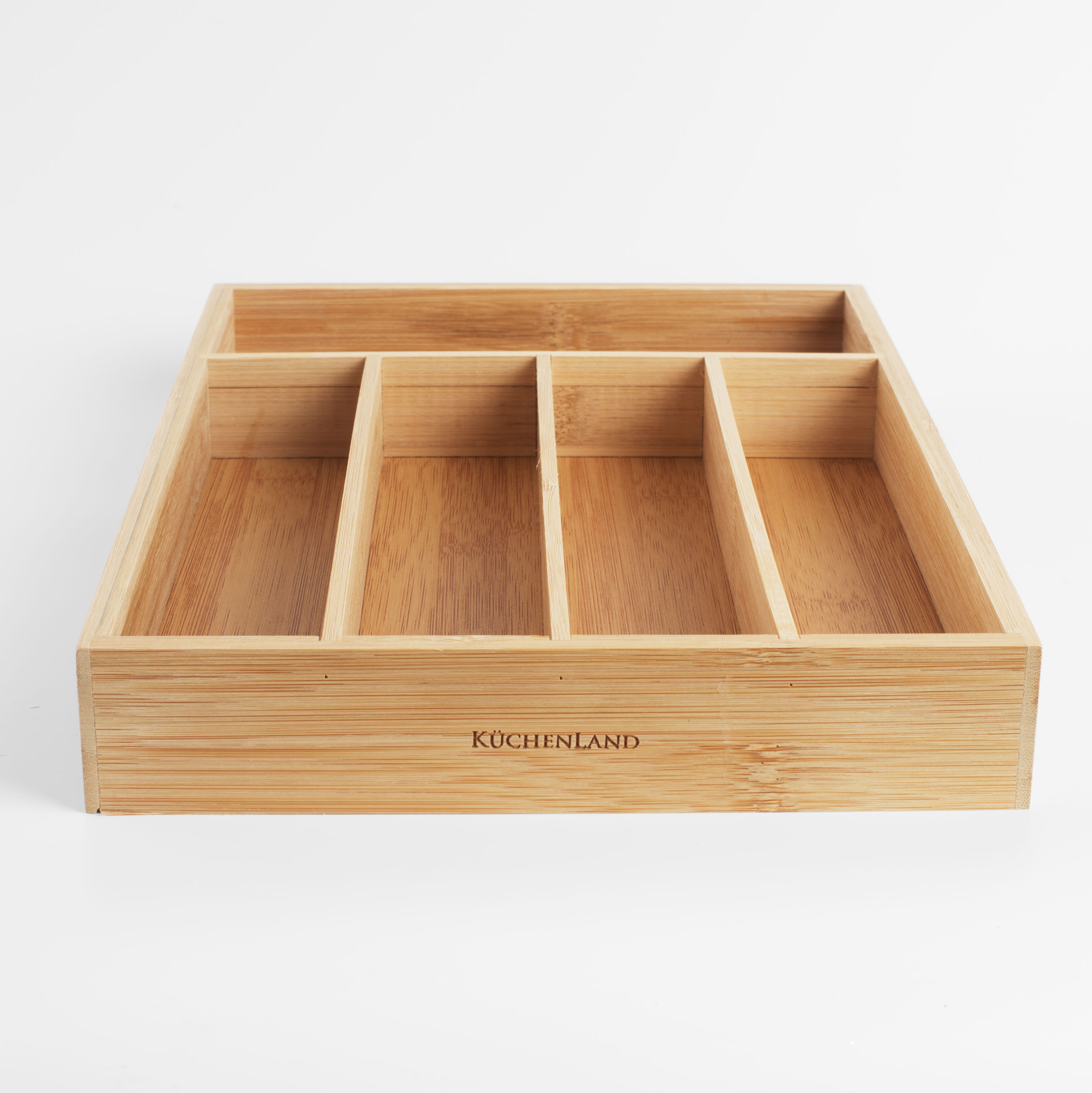 Лоток для столовых приборов, 23х33 см, 5 отд, бамбук, Bamboo, image-6