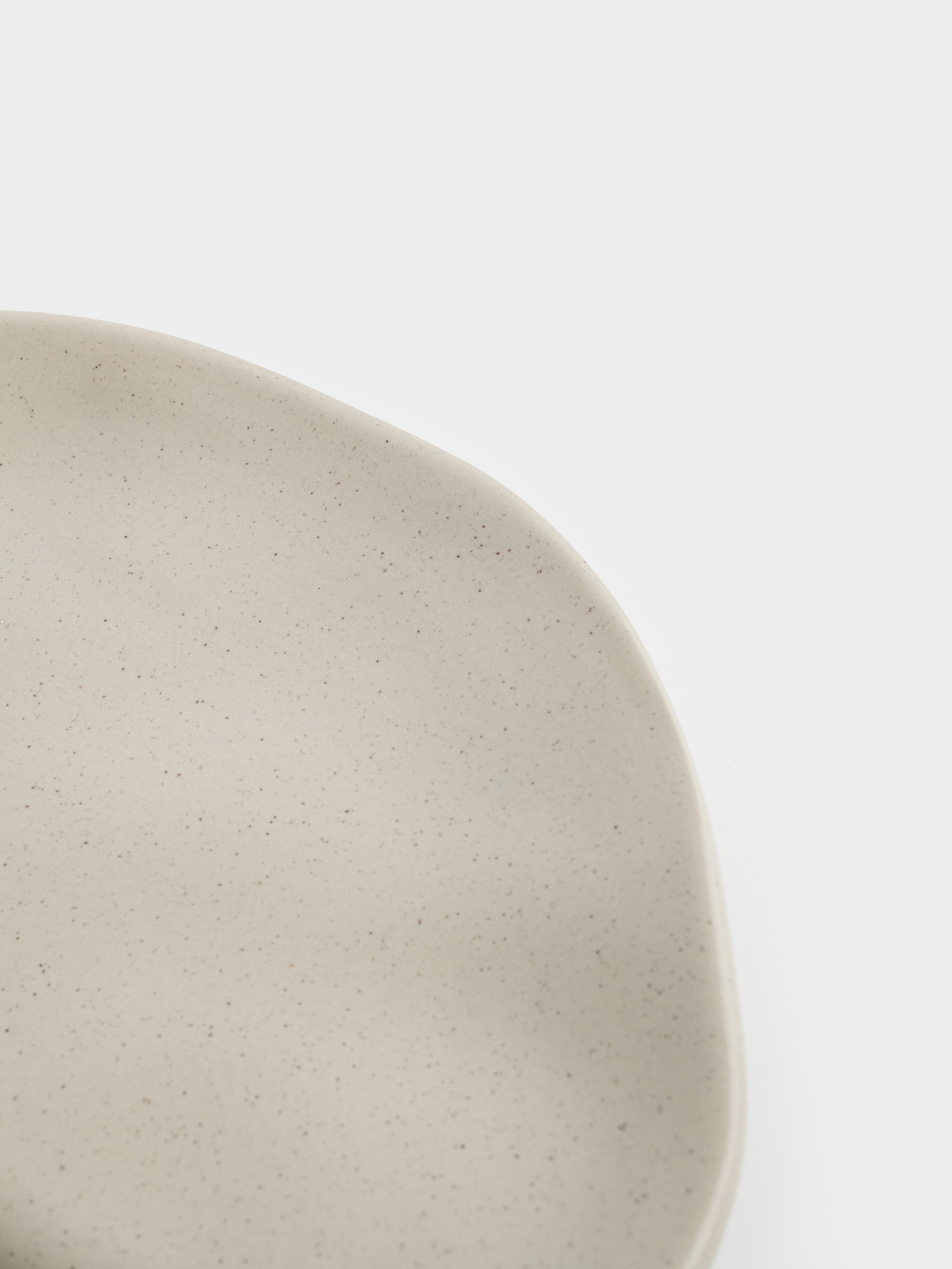 Тіскебасар тәрелкесі, 23 см, керамика, сарғылт-қоңыр, Мыжылған әсер, Crumple creme, image-3