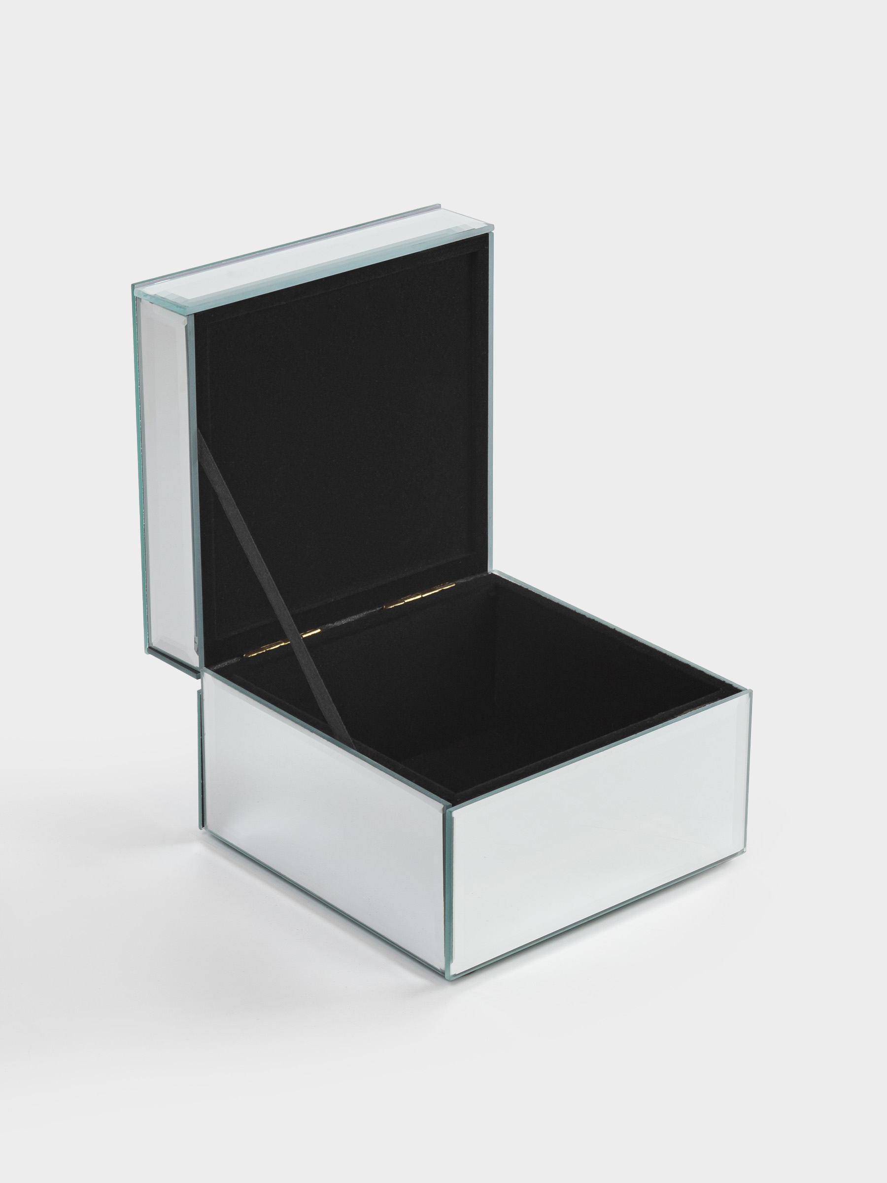 Шкатулка для украшений, 12х8 см, стекло, зеркальная, Сухоцветы, Glossy, image-2