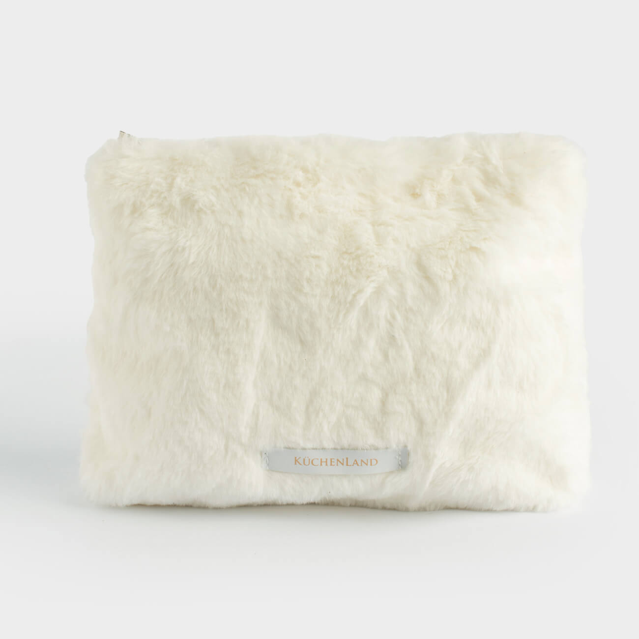 Косметикалық сөмке, 28х20 см, полиэстер, сүт түстес, Beauty plush, image-0