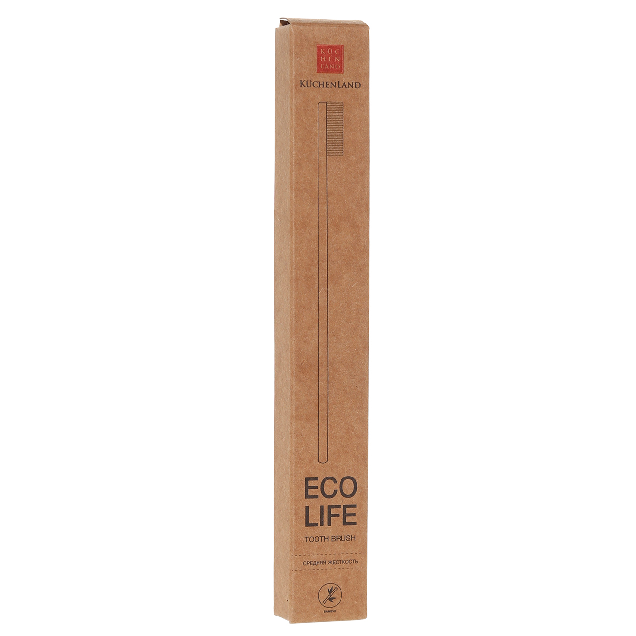 Тіс щеткасы, бамбук, ақ қылшық, Eco life изображение № 2