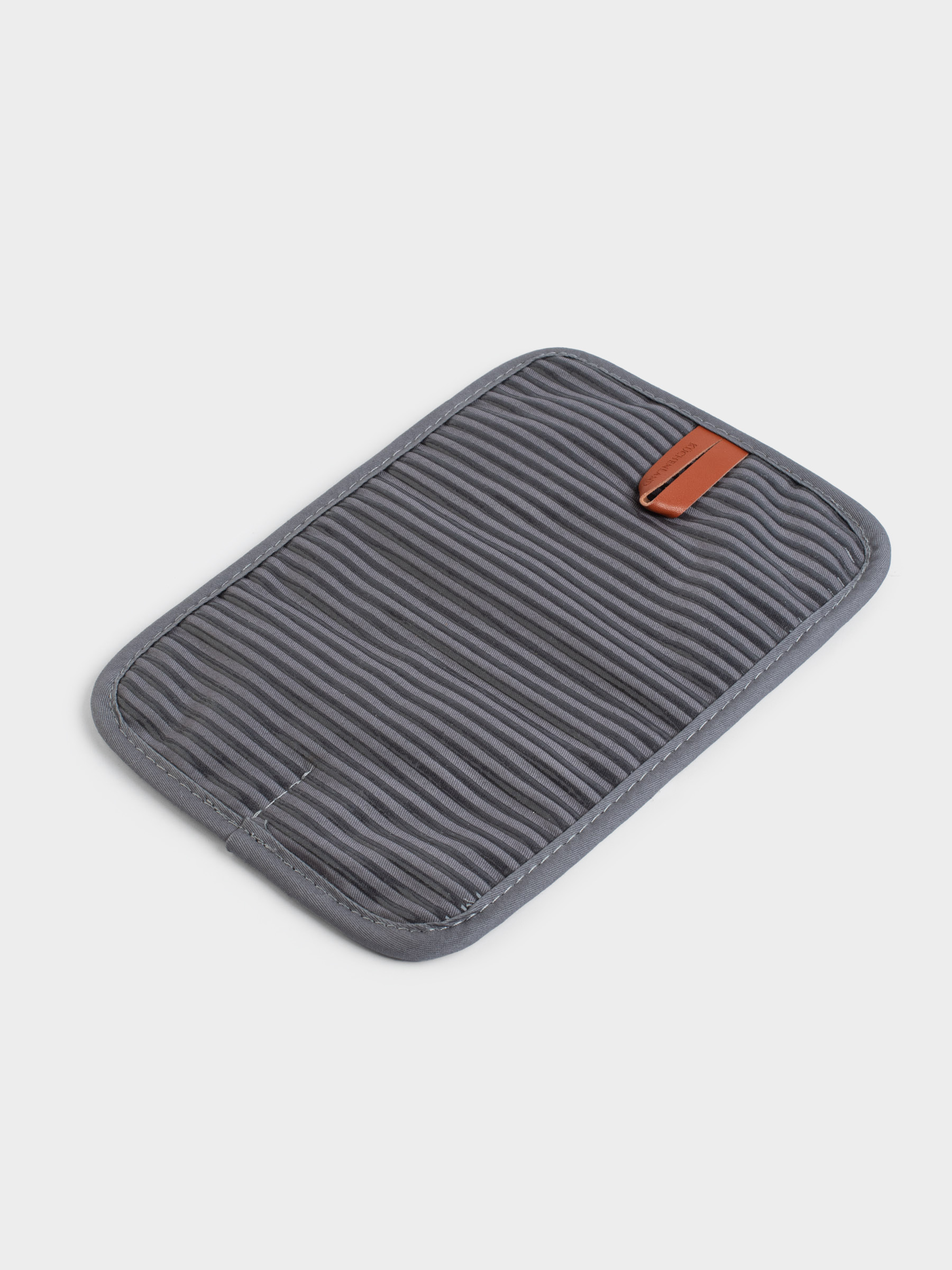 Ыдыс ұстағыш, 26x18 см, мақта/силикон, графитті, Bakery striped, image-1