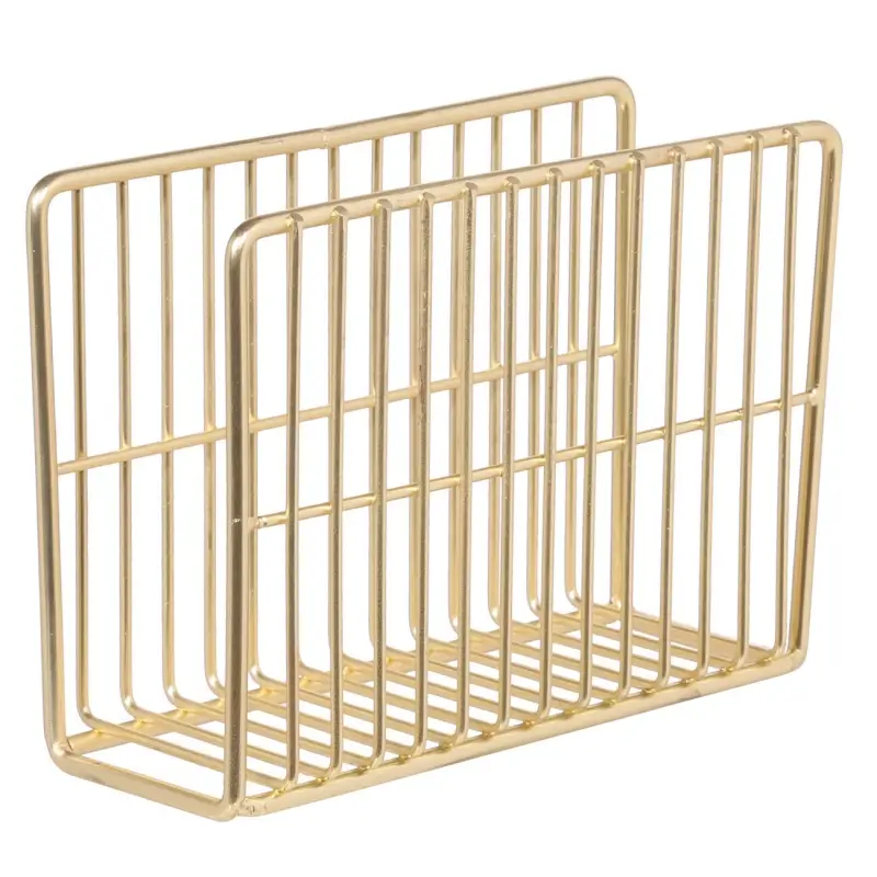 Салфетница, 13 см, металл, золотистая, Twist gold ,image-0