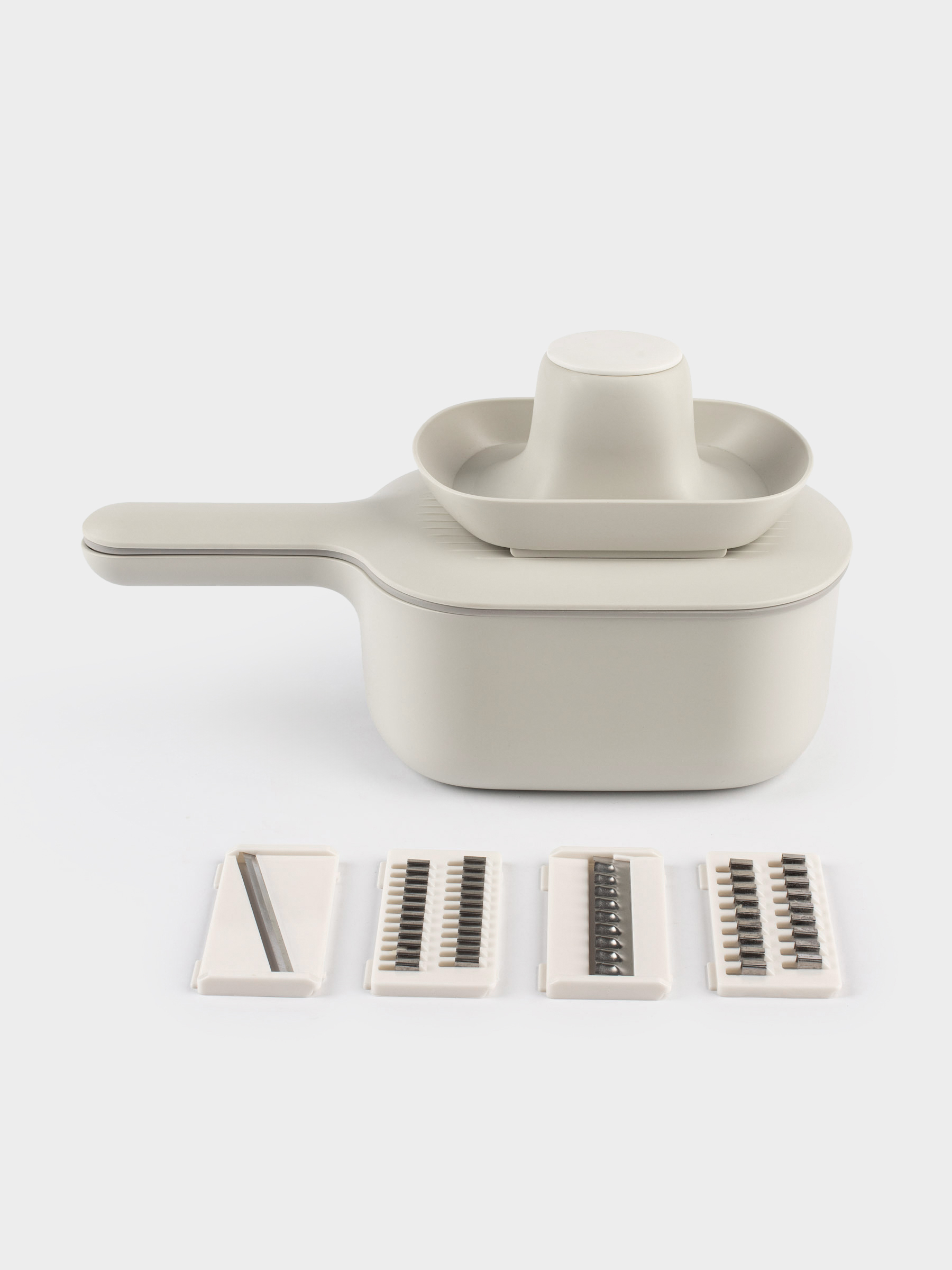 Үккіш, 29х14 см, 4 саптама, контейнері бар, тұтқасы бар, пластик/Болат, сұр, Matto, image-9