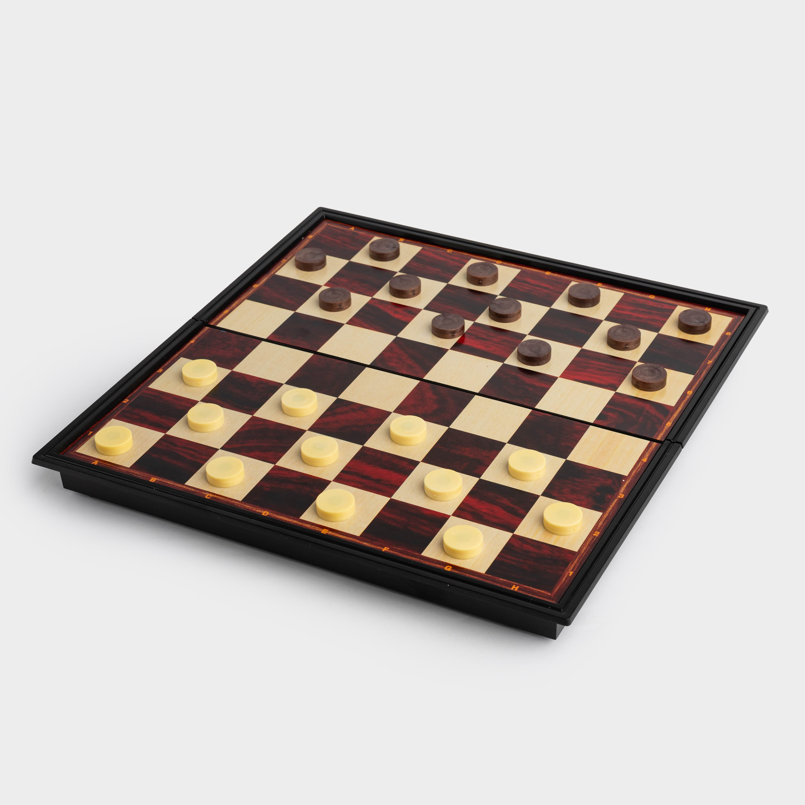 Игра настольная, 25х25 см, шашки/нарды, дорожные, пластик, Hobby light, image-4
