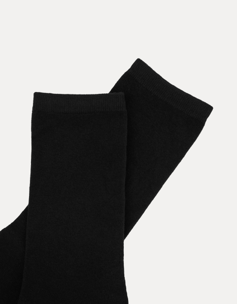 Носки женские, р. 36-38, хлопок/полиэстер, черные, Basic shade