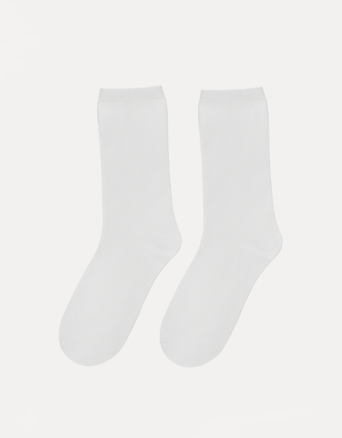 Носки женские, р. 36-38, хлопок/полиэстер, белые, Basic shade