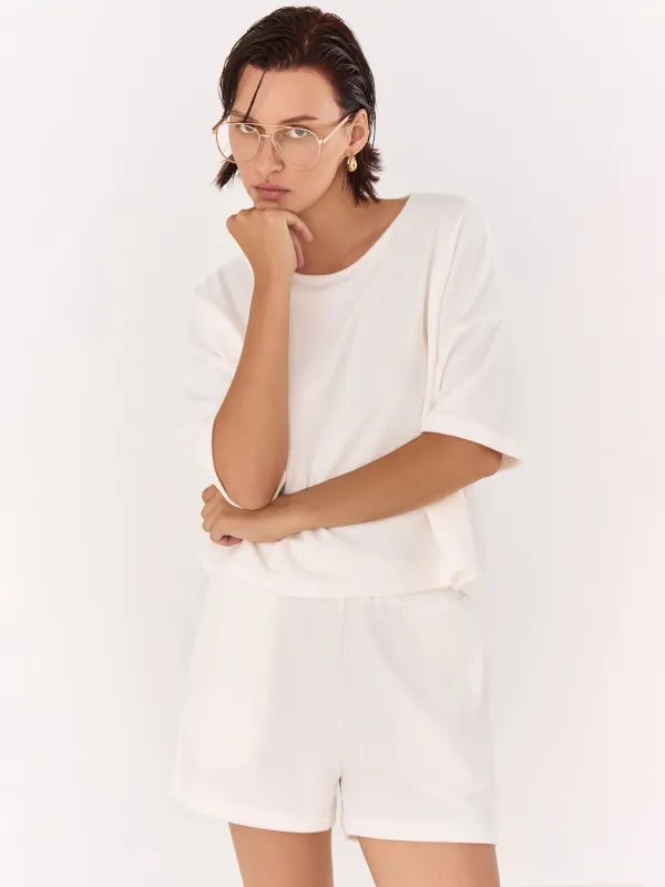 Әйелдер футболкасы, өлшемі L, мақта/полиэстер, ақ, Peggy, image-0