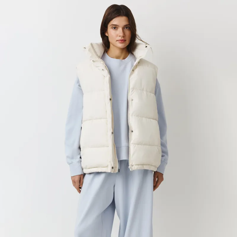 Әйелдер жилеті, өлшемі L, сырылған, полиэстер, сүт түстес, Eileen