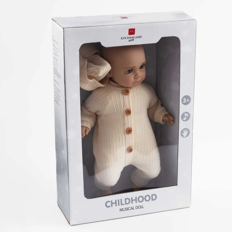 Қуыршақ, 35 см, музыкалық, ПВХ, киімдегі қуыршақ, Childhood, image-6