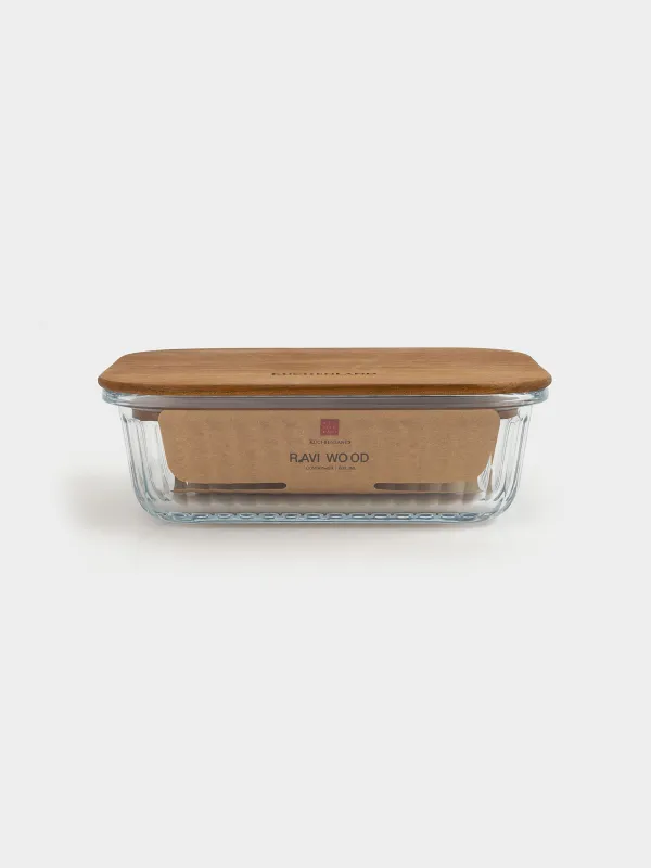 Контейнер, 640 мл, шыны Т/ағаш, тікбұрышты, Ravi wood, image-8