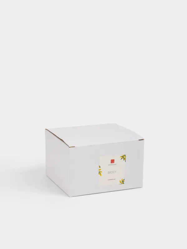 Саптыаяқ, 420 мл, керамика, сүт түстес, Сицилия пейзажы, Sicily, image-5