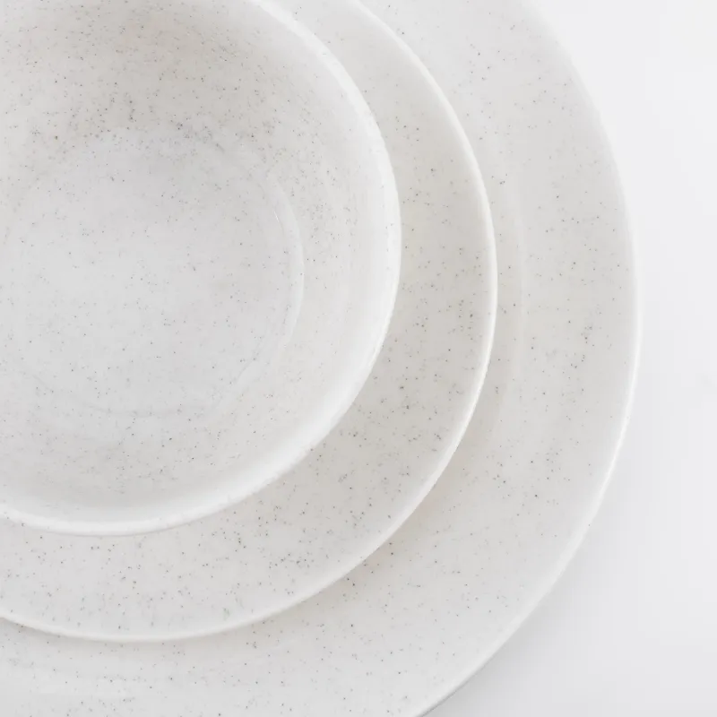 Ас сервизі, 6 адам, 18 зат, фарфор P, сүт түстес, дақты, Latio, image-4