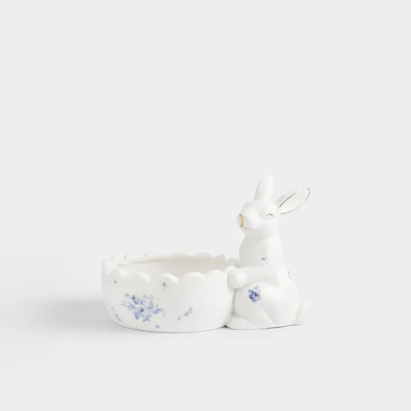 Кесе, 12х5 см, мл, фарфор Р, ақ және алтын түстес, Қоян, Tradition Easter