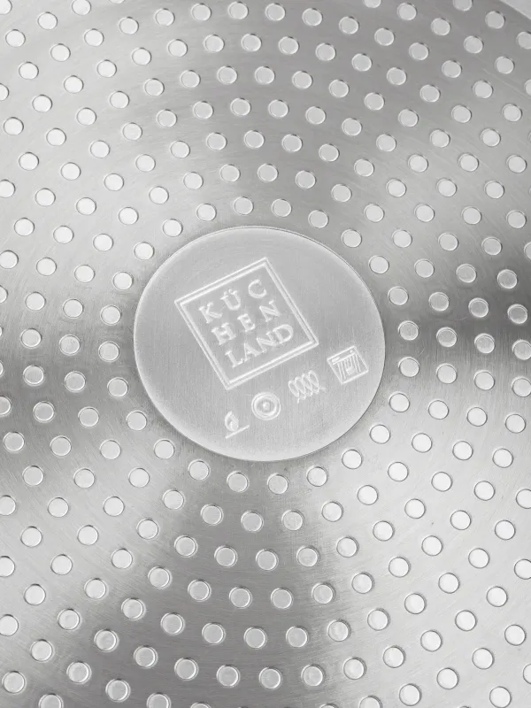 Таба, 28 см, қақпағы бар, алынбалы тұтқасы бар, жабыны бар, алюминий, Scandia, image-9