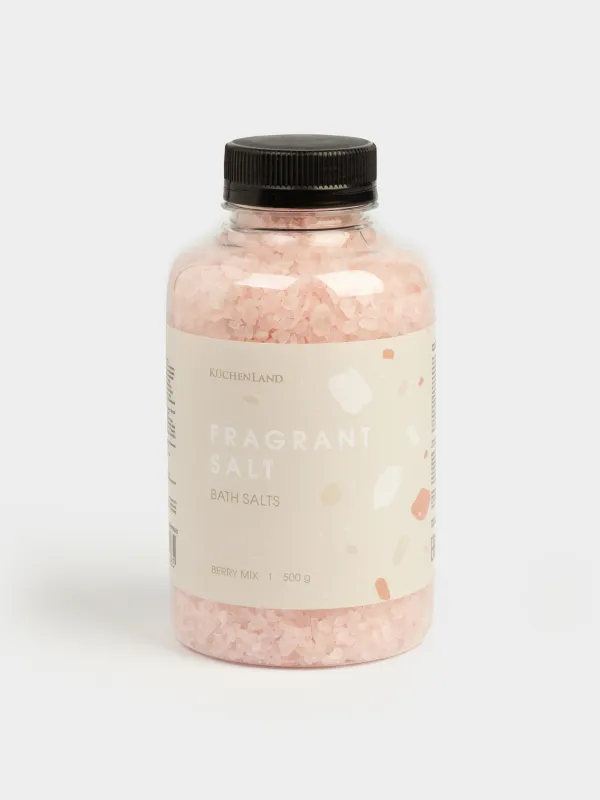 Ваннаға арналған тұз, 500 гр, ақ және қызғылт, Жидекті микс, Fragrant salt, image-0