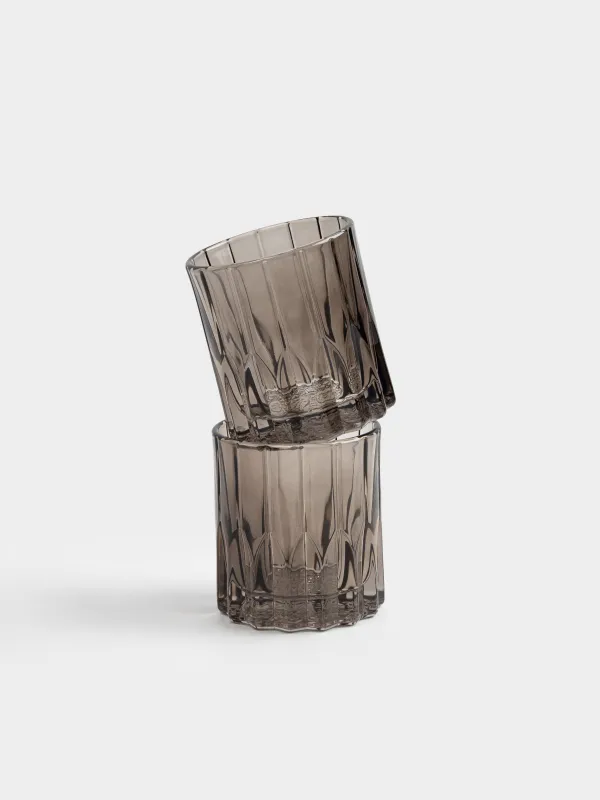 Виски стақаны, 9 см, 300 мл, 2 дана, шыны Р, қоңыр, Harbor color, image-1