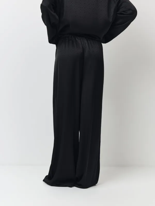 Брюки женские, домашние, черные, Chlollie, image-3