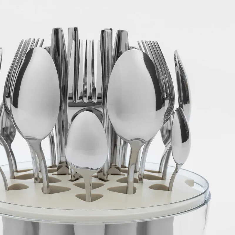 Столовые приборы, 6 перс, 24 пр, в подставке, сталь/пластик, Яйцо, Jakarta, image-2