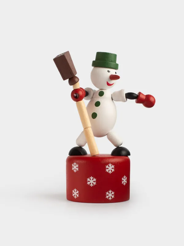 Ойыншық, 11 см, тартқыш, ағаш, ақ-қызыл, Аққала, Snowy, image-0