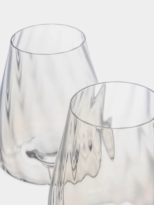 Бокал для красного вина, 480 мл, 2 шт, стекло, перламутр, Sorento bend, image-4