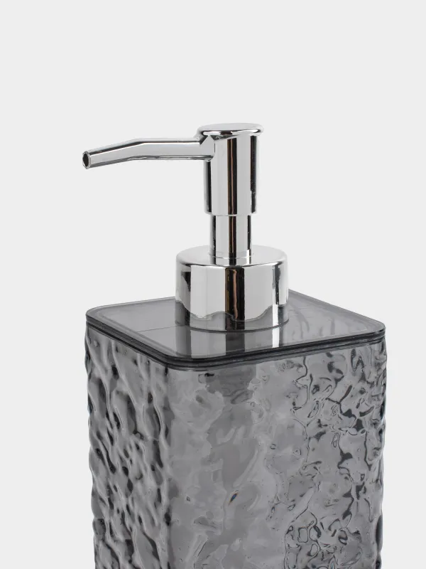 Сұйық сабын диспенсері, 400 мл, пластик, сұр, Renaissance clear, image-2