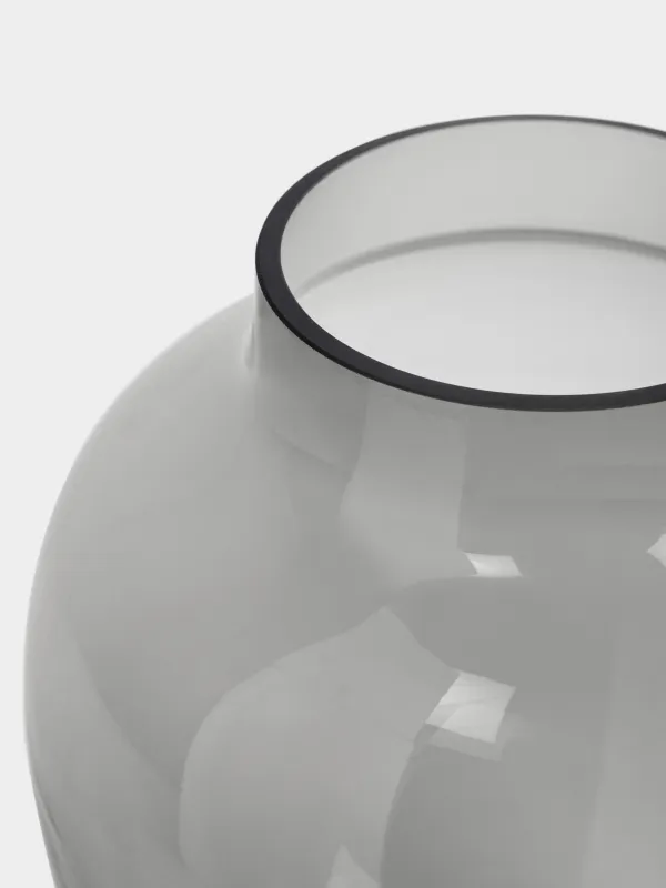Ваза для цветов, 23 см, Clear grey, image-2