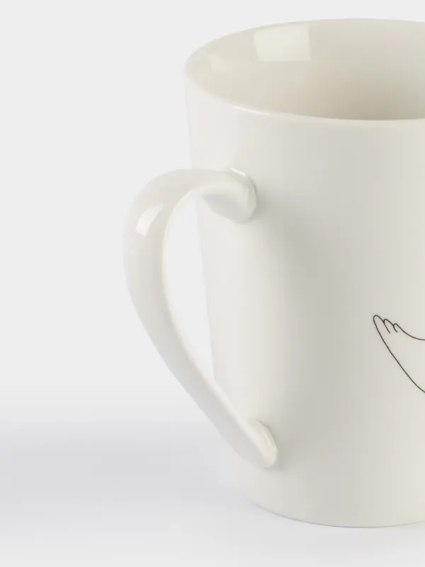 Саптыаяқ, 420 мл, фарфор N, ақ, Қаздар, Goose christmas, image-3