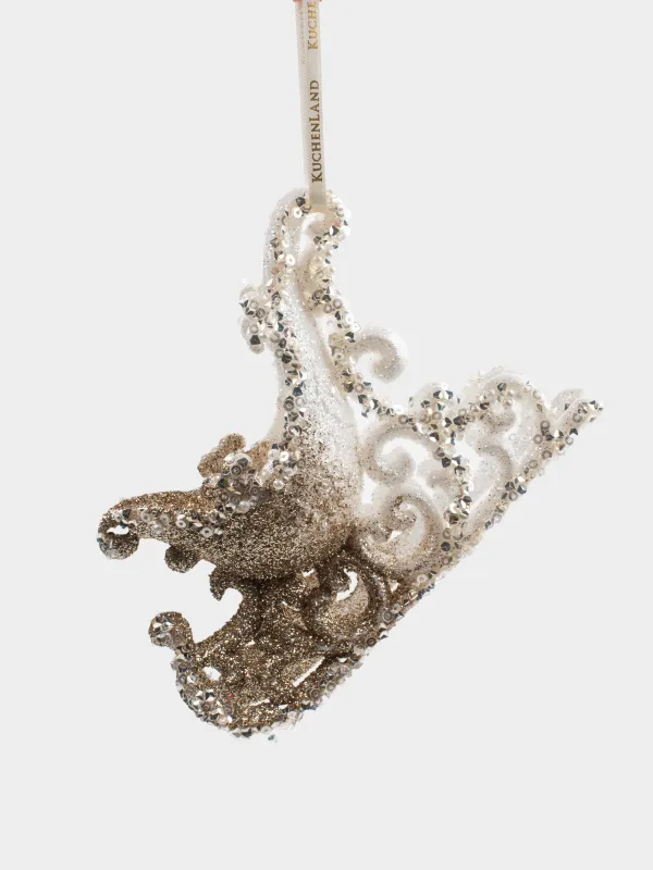 Шырша ойыншығы, 10 см, пластик, шампан, шана, Figure sparkle, image-0