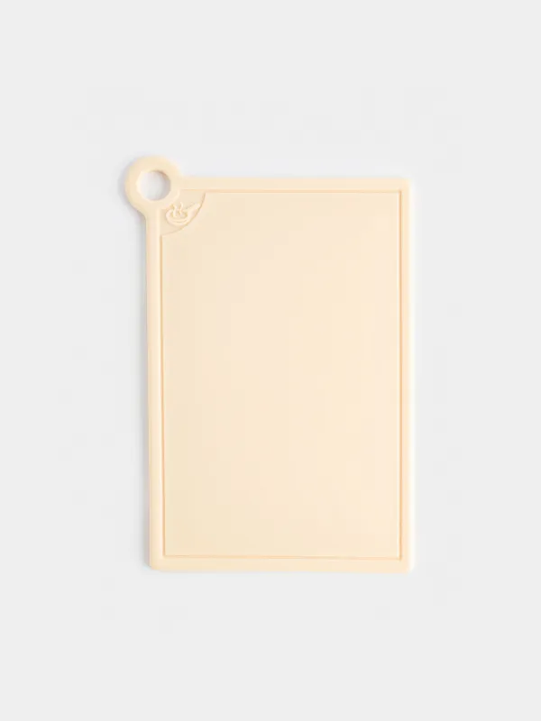 Доска разделочная, 35х32 см, 4 шт, в подставке, пластик, бежевый микс, Galori, image-7