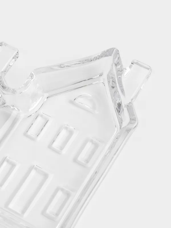 Менажница, 18х14 см, 2 отд, стекло, Дома, House shape, image-3