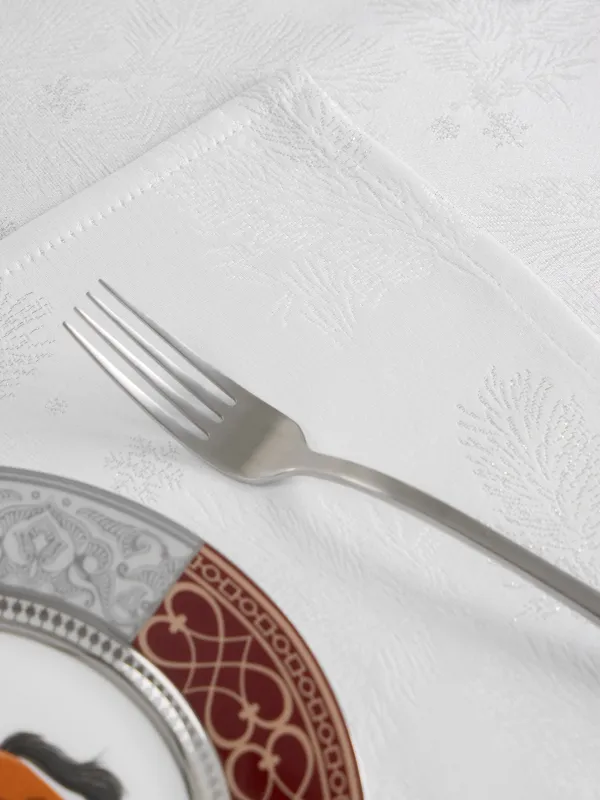 Аспаптарға арналған майлық, 30х45 см, жаккард, полиэстер, тікбұрышты, сарғылт-қоңыр, Қар ұшқындары, Snowflakes, image-3