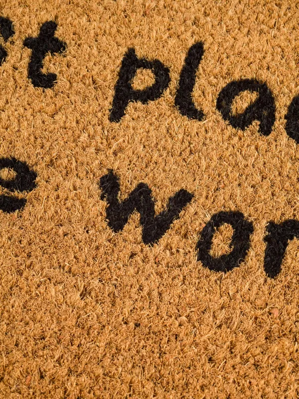 Кілемше, 40x60 см, кокос/ПВХ, жартылай шеңберлі, қоңыр, Best place, Home deco, image-2