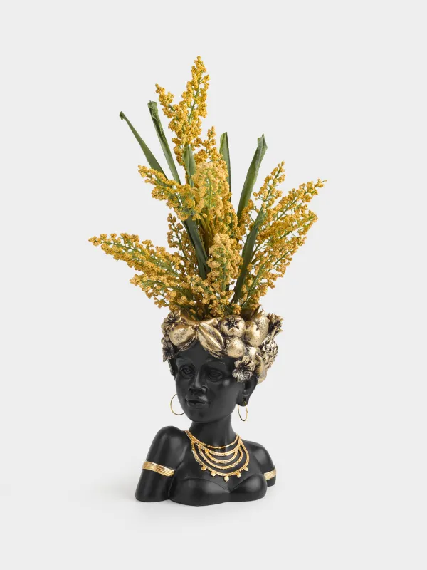 Ваза декоративная, 19 см, Девушка с фруктами, Ethnic girls, image-5