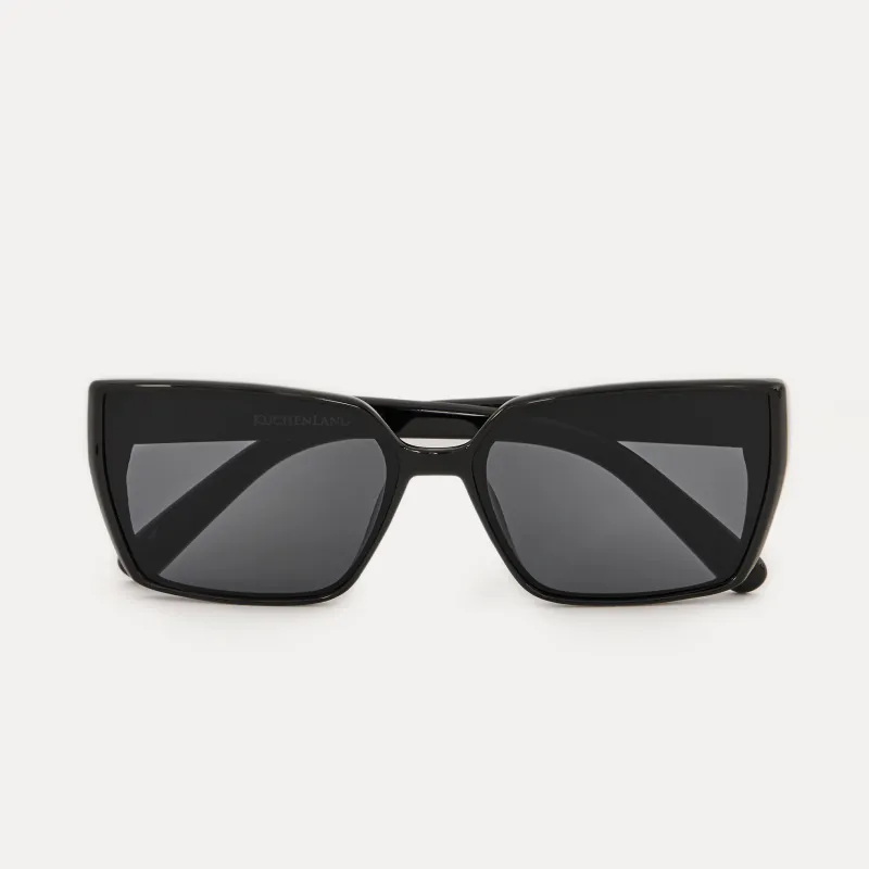 Күннен қорғайтын көзілдірік, пластик, шаршы, қара, Geometric