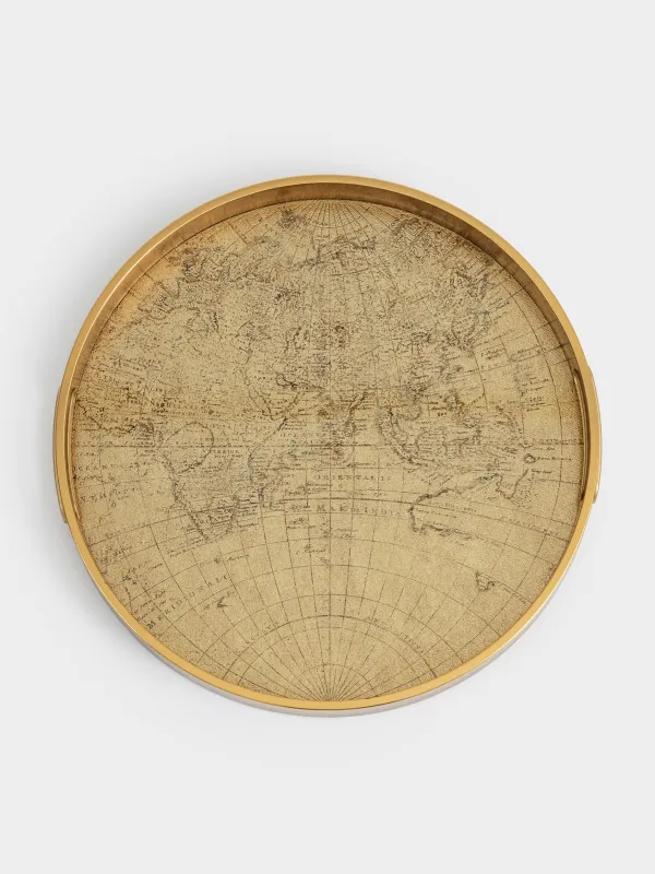 Науа, 34 см, пластик/шыны, дөңгелек, алтын, Глобус, Discovery, image-1